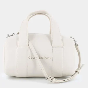 12378-ACFSCULPTED SQUARE BARREL BAG MONOEGGSHELL- BORSE^CALVIN KLEIN JEANS New