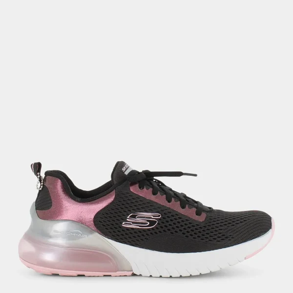 149123AIR STRATUSBlackPink Iridescent / White- SPORTIVE^SKECHERS New