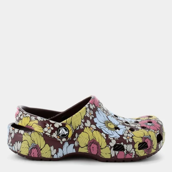 CR.208954Classic Retro Floral ClogDark Cherry/Multi- CIABATTE^CROCS New