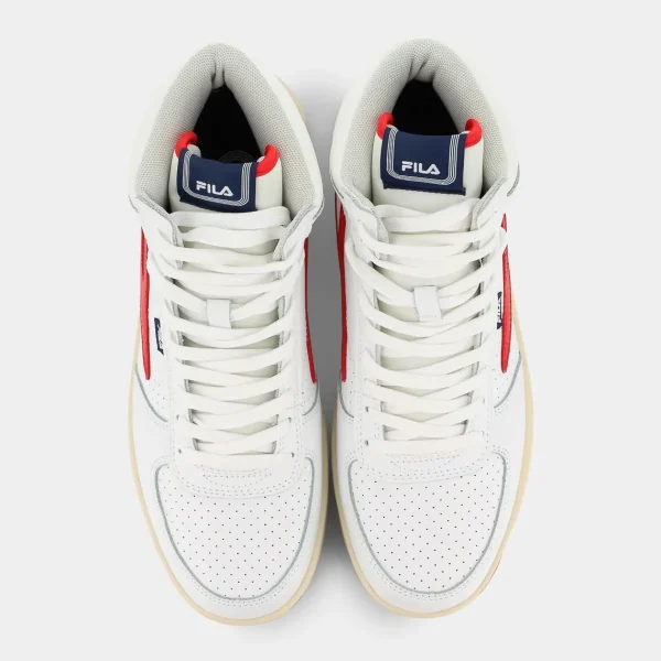 FFM0256sevaro midWhite- Red- SPORTIVE^FILA Clearance