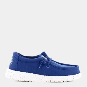 HD.40044WALLY YOUTH SLUBTRUE BLUE- SNEAKERS^HEY DUDE Cheap