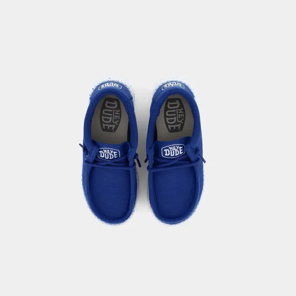 HD.40044WALLY YOUTH SLUBTRUE BLUE- SNEAKERS^HEY DUDE Cheap
