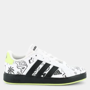 IG4853GRAND COURT 2.0 Kwhite/core black/pulse lime- SPORTIVE^ADIDAS Fashion