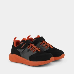 J26GBA0CEFUC0038SPRINTYEBLACK/ORANGE- SNEAKERS^GEOX Fashion