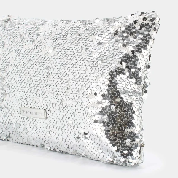 JI-E24-100-SILVER- CLUTCH^SHEEN Best Sale