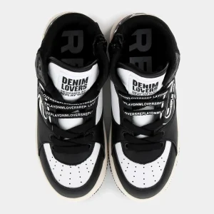 JZ430019SEPIC JR MID BOY 4BLACK WHITE- SNEAKERS^REPLAY Best