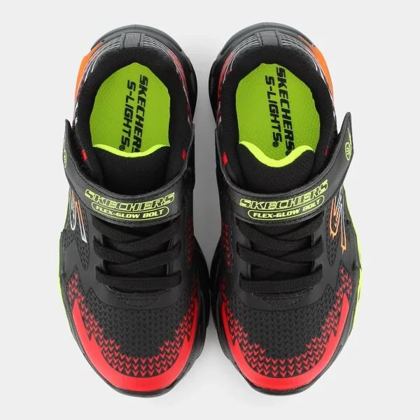 400138LFLEX-GLOW BOLTBlack /Red/ Orange/Yellow- SPORTIVE^SKECHERS Sale