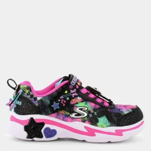 302214LSNUGGLE SNEAKS - SKECH SQUADBLACK SPARKLE/MULTI- SPORTIVE^SKECHERS Discount