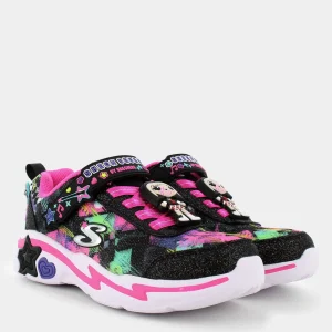 302214LSNUGGLE SNEAKS - SKECH SQUADBLACK SPARKLE/MULTI- SPORTIVE^SKECHERS Discount