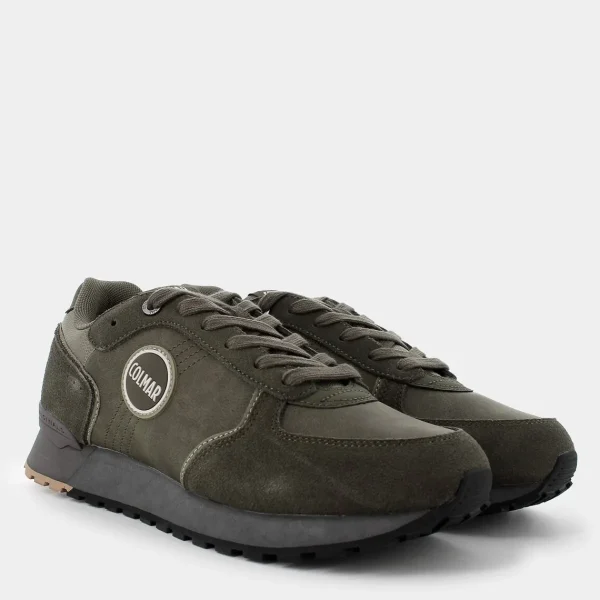 TRAVIS-MILITARY GREEN / WARM GRAY- SNEAKERS^COLMAR New