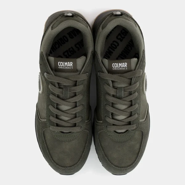 TRAVIS-MILITARY GREEN / WARM GRAY- SNEAKERS^COLMAR New